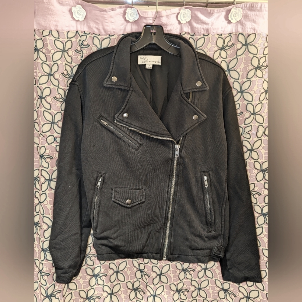 Vintage Havana - Cotton motorcycle style jacket unisex